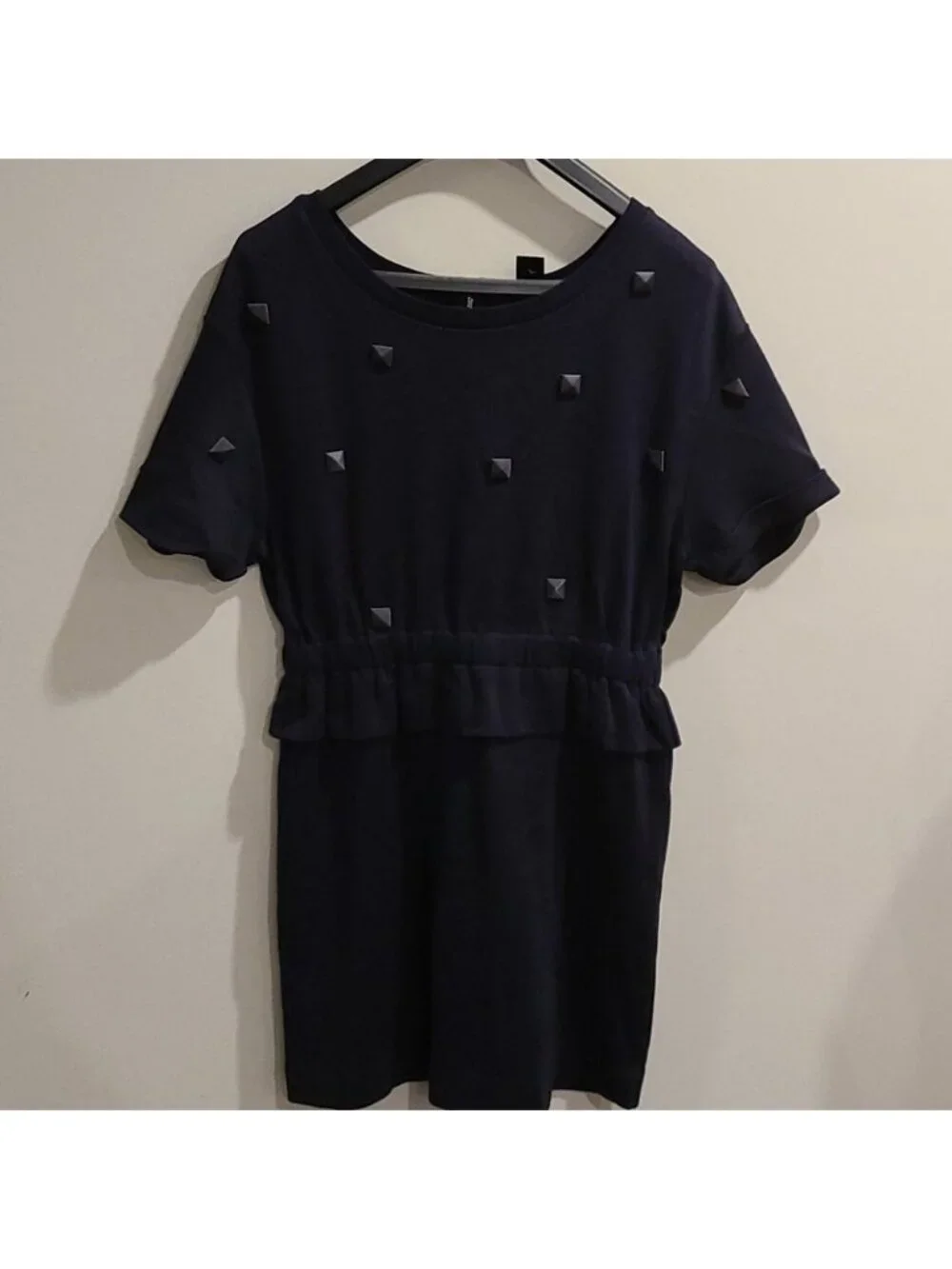 Marc Jacob by MJ Navy jersey dress with st…